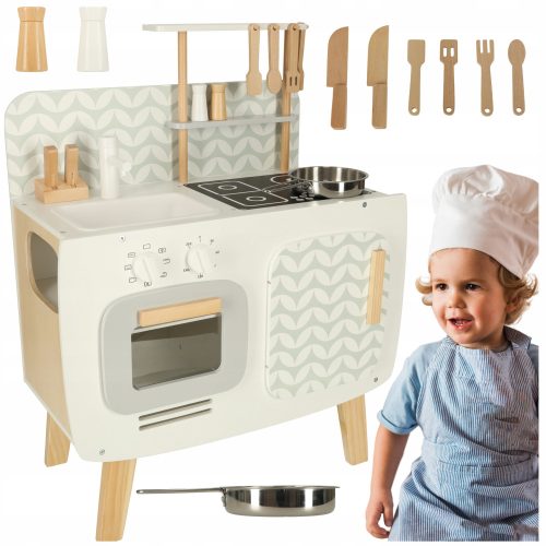 Háztartási játék - Fa konyha retro mdf xxl lulilo + kiegészítők