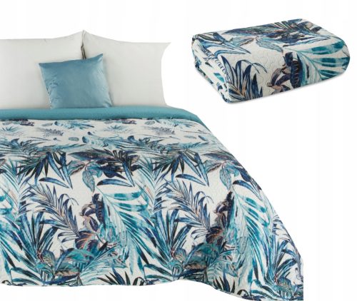 Takaro - PaulaHome poliészter ágytakaró 200 cm x 220 cm fehér, fekete, kék árnyalatok, rózsaszín árnyalatok, szürke árnyalatok, zöld árnyalatok, sárga árnyalatok, ezüst, többszínű