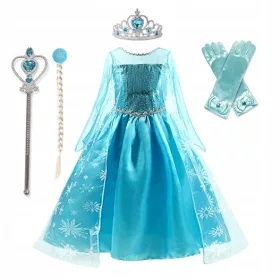   Lány jelmez - ELSA ELZA RUHA OUTFIT RUHA RUHA Farsangi 134 XL