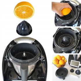    thermoCOOKING TitaniumJuicer(R) V2.0 thermoCOOKING citrusfacsaró VORWERK Thermomix TM6 és TM5 fekete 1500 W-hoz