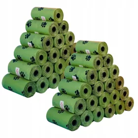   Higiéniai kellékek kutyáknak - 30x -szoros tasakok a kutya biológiailag lebontható ürülékén