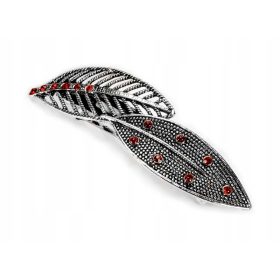   Gyermek hajcsat - tömör francia fém csatcsipesz cirkóniákkal