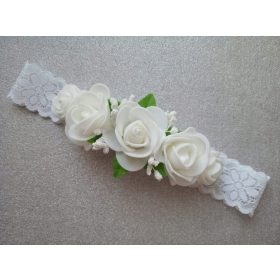   Keresztelő sapka - Kello-Band Wianek 32-45 cm keresztelő fehér