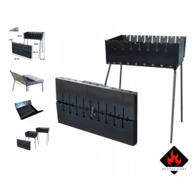 Faszenes grill - Mangal/szénrács a 8 -ba hajtogatva