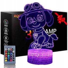   Gyermek éjszakai lámpa - 3D LED USB éjszakai lámpa Paw Patrol Paw Patrol