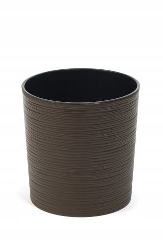  Lamela virágcserép 30 cm x 30 x 30,5 cm átmérőjű 30 cm műanyag barna és bézs árnyalatú