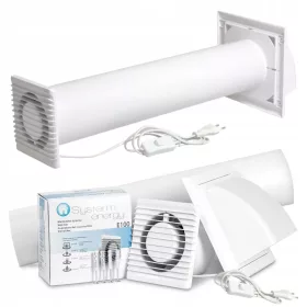   Fürdőszoba ventilátor - FÜRDŐSZOBAI VENTILÁTOR CSENDES fi 100mm HOME FEHÉR