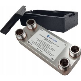    SANITLINE 12 LEMEZES HŐCSERÉLŐ TELJESÍTMÉNY 20kW 4x 1" + HŐSZIGETELÉS