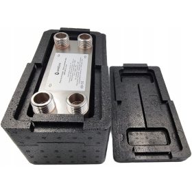    SANITLINE 40 LEMEZES HŐCSERÉLŐ TELJESÍTMÉNY 50kW 4 x 1" + HŐSZIGETELÉS