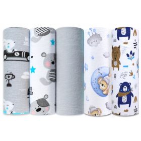   Textil pelenka - PELENKA FLANNEL pelenka 5-CSOMAG 5 db-os készlet