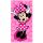 Törölköző - Minnie Mouse baba fürdőlepedő, rózsaszín