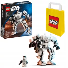   LEGO Star Wars 75370 rohamosztagos gép + LEGO papírtáska 6315786 sárga 24x8x18 cm