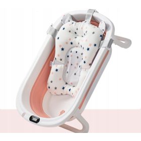   Baba fürdőkád - Hőmérővel és rózsaszín párnával összehajtott fürdők