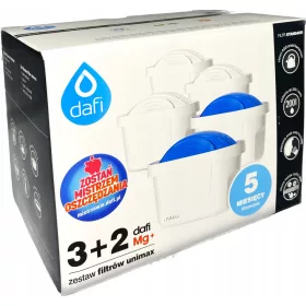   Vízszűrő utántöltés - 5 db DAFI UNIMAX 3 STANDARD + 2 db MG+ szűrő készlet