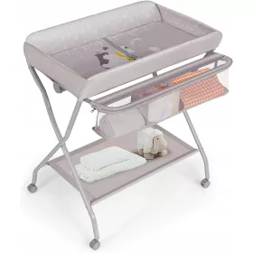   Puha pelenkázó alátét - Összecsukható pelenkázóasztal 80,5x67x102,5cm szürke