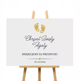 Üdvözlő PLAKÁT Kisláb keresztségre 50x70cm