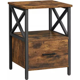Loft retro ipari tetőtéri éjjeliszekrény fiókkal