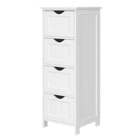 Songmics fürdőszobai szekrény fehér 30x30x82 cm