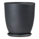  CERAMIKA SA virágcserép 14 cm x 13 x 14 cm grafit kerámia