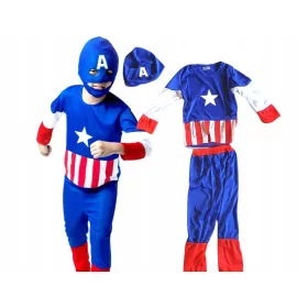 Fiú jelmez - Amerika kapitány ruha jelmez R110/116
