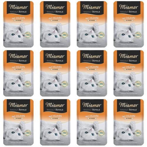 Konzerv macskáknak - Nedves macskaeledel Miamor csirke szósz 100 g, 12s