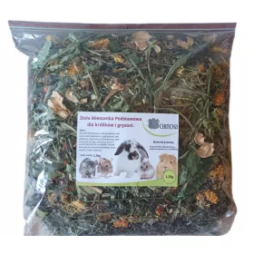   Takarmány kis rágcsálóknak - Alapvető gyógynövények a nyulak rágcsálók számára 1,5 kg