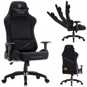    Sense7 Spellcaster Senshi Edition XL játékszék, fekete szövet