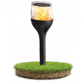  Ecolight beágyazott napelemes lámpa, fekete, 65 cm, 1 db.
