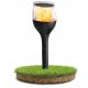  Ecolight beágyazott napelemes lámpa, fekete, 65 cm, 1 db.