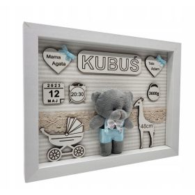   Emlékkép - 3D -s rekord mackó keresztelés születésnapján