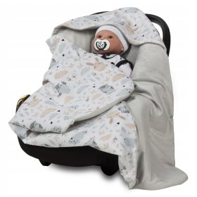   Baba takaró - Kapucnival ellátott takaró a MINKY babakocsihoz