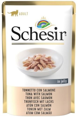 Konzerv macskáknak - Nedves étel a macska Schessir tonhal -łasoś 6x85G-hez