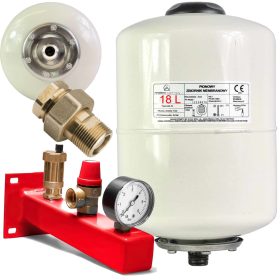    Membrán-tágulási edény 18L BIZTONSÁGI CSOPORT CSATLAKOZÓJA