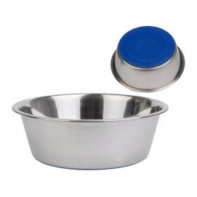    Egyszemélyes fémtál Yoka kék árnyalatai, szürke árnyalatai, ezüst 4 l