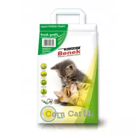   Alom nyulaknak és kis rágcsálóknak - Benek CornCat Kukoricaalom Friss Fű 14L