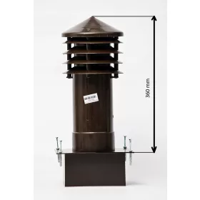Kéménytető - Szellőző/talp fi110 magas70cm.