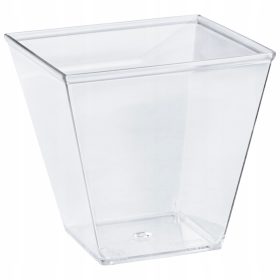   Eldobható étkészlet - NEGYEDETES PIRAMIS CSÉSZE 120 ml DESSZERTEKHEZ X50