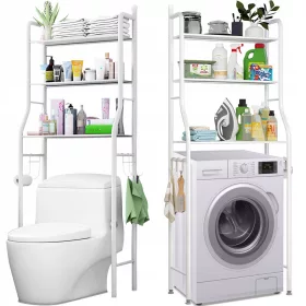   FÜRDŐSZOBAI POLC SZEKRÉNY A POLC ÁLLJ A WC-WC-ÜLÉS FELÉ