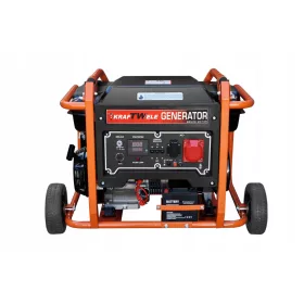   Hordozható háromfázisú generátor KraftTWele 9800 W benzin