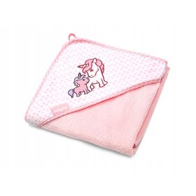   Baba törölköző kapucnival - BABYONO fürdőruha 346/01 Pink