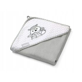   Baba törölköző kapucnival - BABYONO 346/03 fürdőruha Szürke