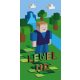 Gyermek strandtörölköző - Strandtörölköző 70x140 Minecraft Level UP