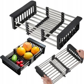   Edény szárító - Szárító szárító egy állítható edény mosogatóhoz