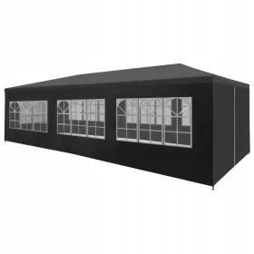   Kerti pavilon, sátrak - VIDAXL PARTY Sátor, 3 x 9 m, antracit