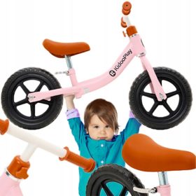    KIDOOPLAY RUNNER PINK 12"-os egyensúlykerékpár bézs, fehér, fekete, rózsaszín