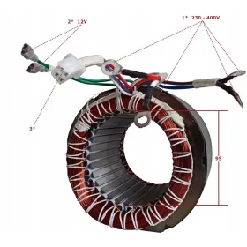   Állórész a szerszámokhoz - GENERÁTOR ÁLLÓ 85MM RÉZ GENERÁTOR 230V 400V*