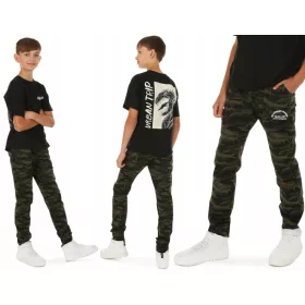   Gyermek melegítőnadrág - Pulóverek nyomtatása PL 164 Camo Green
