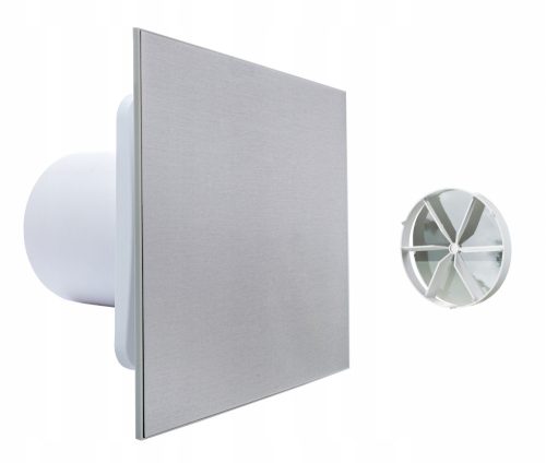 Ventika KLIQ100BASEWC + KLIQFP180HI-TECH fürdőszoba ventilátor 100 mm