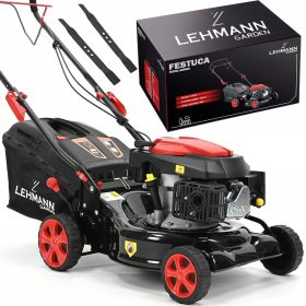   Benzines fűnyíró - Erős 42 cm -es belső égésű fűnyíró 9in1 Lengyelország 6km