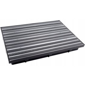 Lábtörlő 60x40cm vályús rostélyos gumikefe